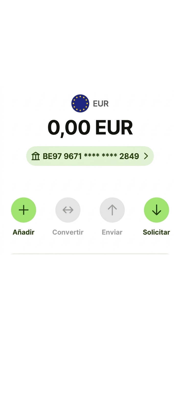 Wise Belgian IBAN BE97 Spain migrant banking 2026